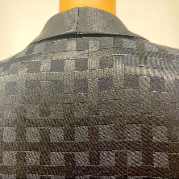 R & M Richards by Karen Kwong Two in One Long Light Cardigan/ Top Black Size 16 - Picture 5 of 7